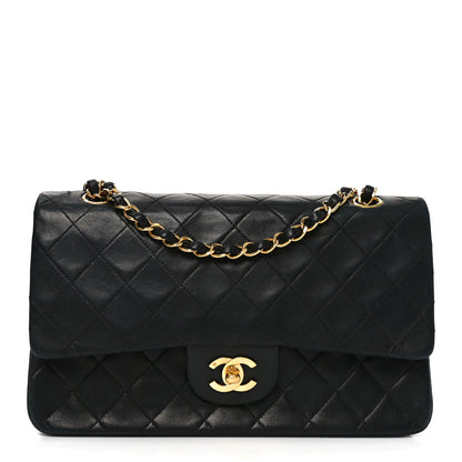 Chanel Lambskin Quilted Medium Double Flap Black 1 of 11
