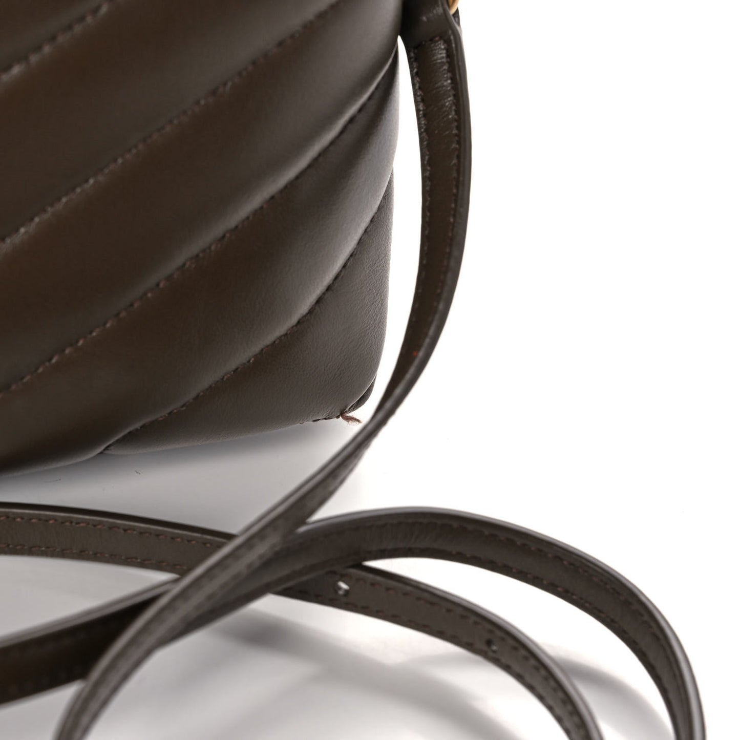 Calfskin Y Quilted Monogram Toy Loulou Crossbody Bag Soil Brown