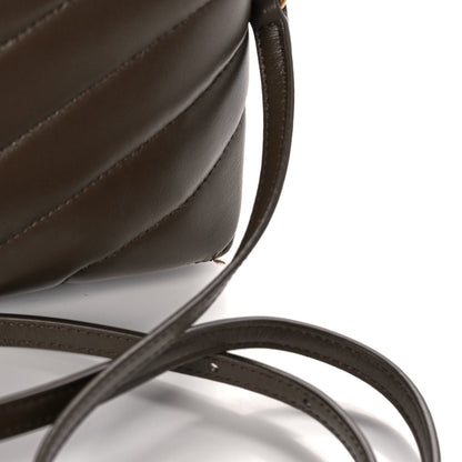 Saint Laurent Calfskin Y Quilted Monogram Toy Loulou Crossbody Bag Soil Brown 9 of 10
