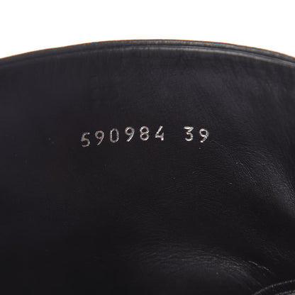 Balenciaga Sheepskin Typo Ankle Booties 39 Black 8 of 11