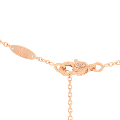 Christian Dior 18K Rose Gold Diamond Small Rose Couture Necklace 3 of 3