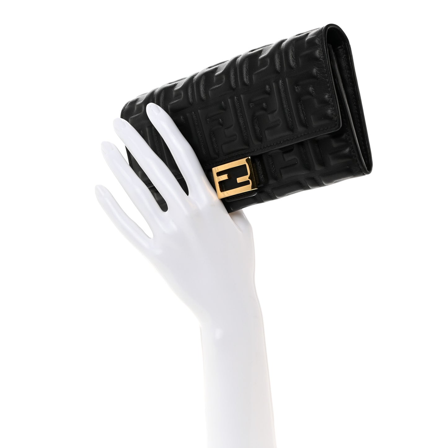 Nappa Matisse FF Embossed Continental Wallet Black