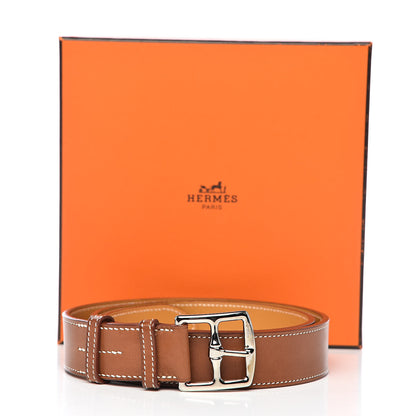 Hermes Barenia Etriviere 40mm Belt 90 Fauve 8 of 8
