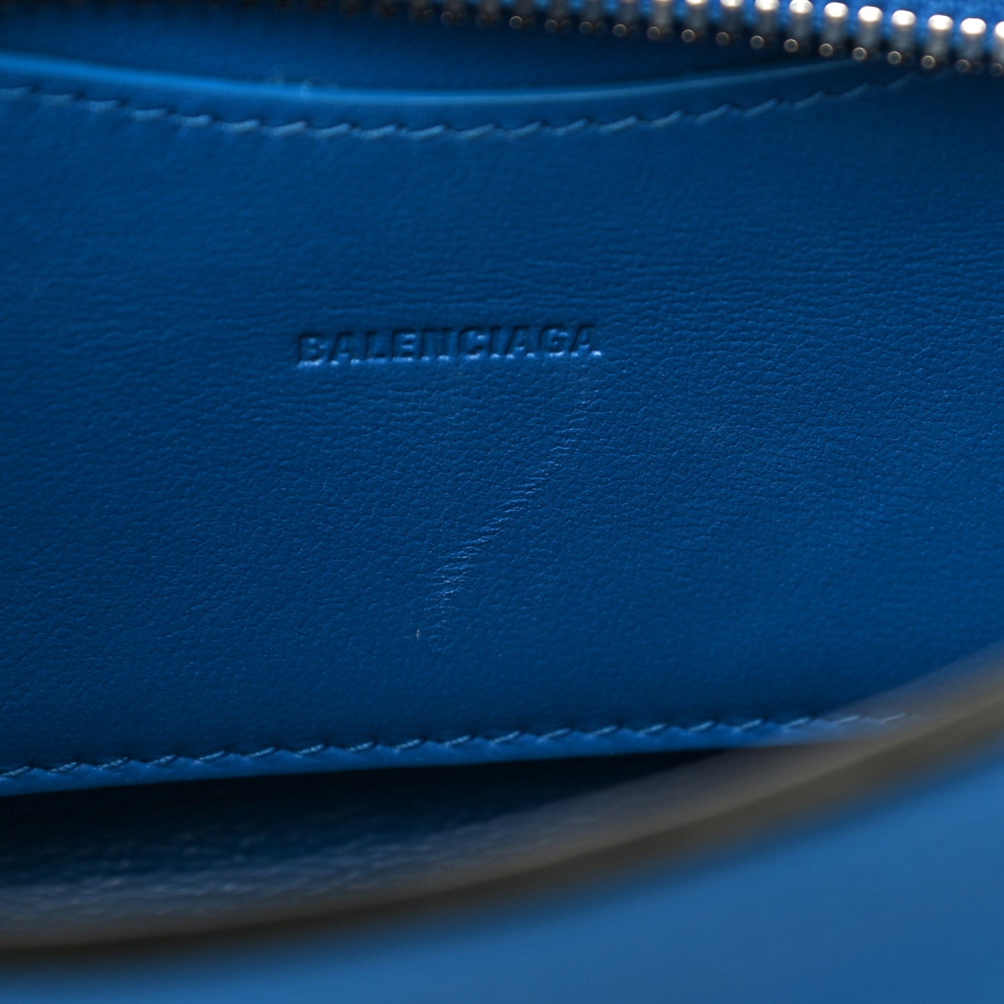 Smooth Calfskin Neo Classic Silver Hardware Mini City Bleu