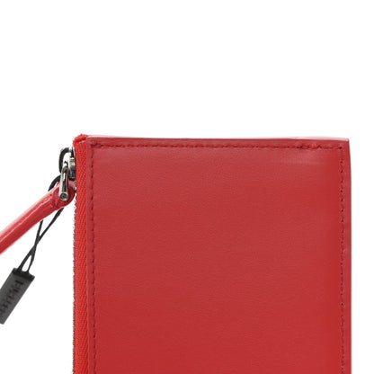 Burberry Calfskin London England Print Logo Alwyn Card Holder Bright Red 9 of 10