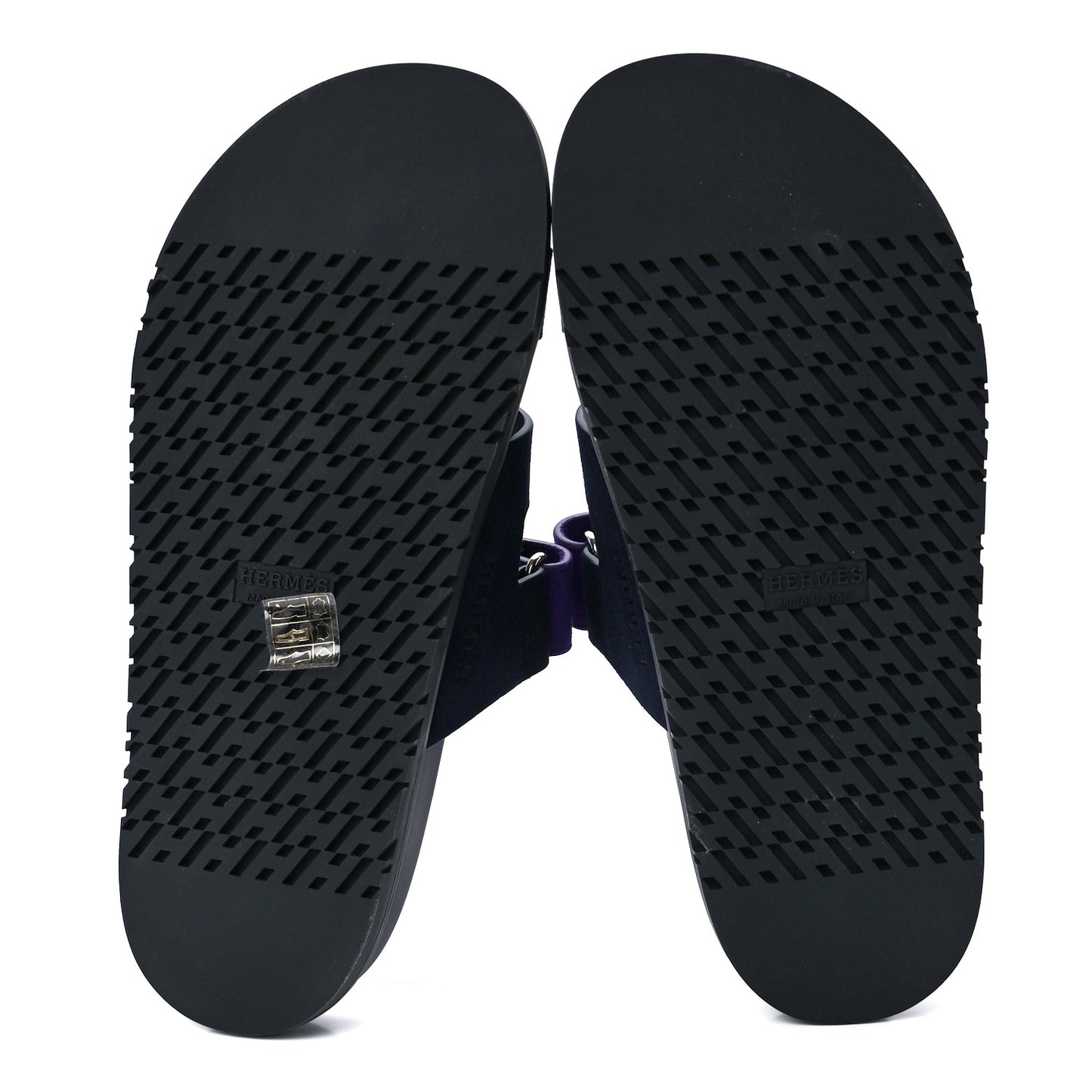 Suede Goatskin Womens Chypre Sandals 38.5 Marine Violet Majorette