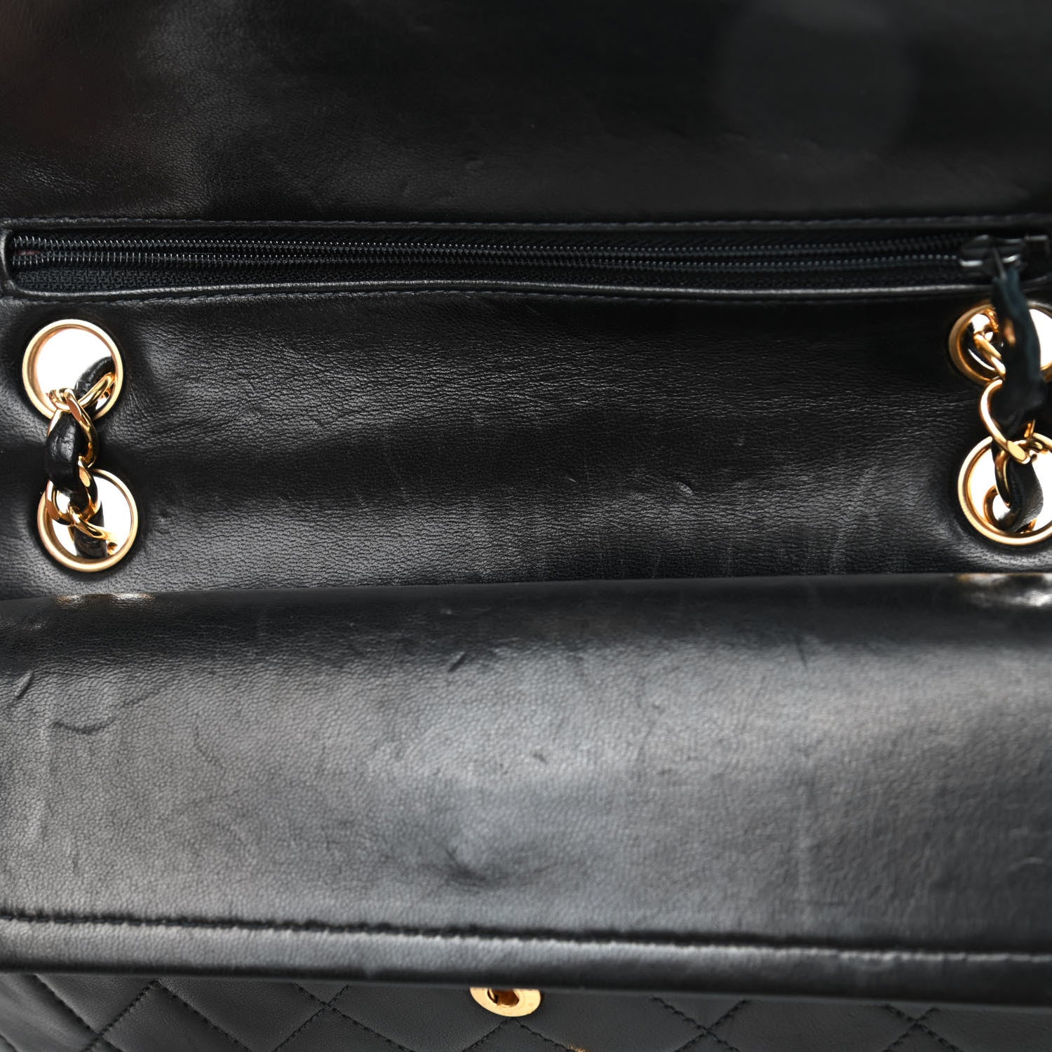 Chanel Lambskin Quilted Small Double Flap Black 5 of 5
