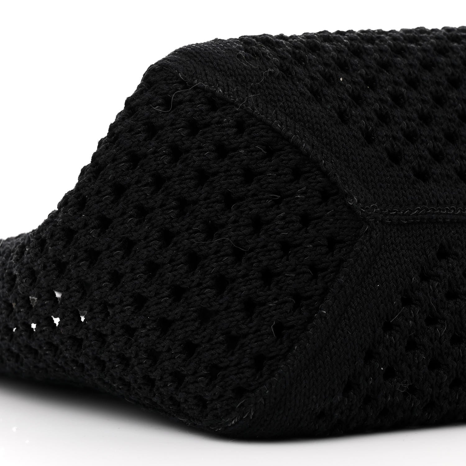 Miu Miu Cotton Mesh Ivy Tote Black White 10 of 11