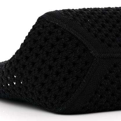 Miu Miu Cotton Mesh Ivy Tote Black White 10 of 11