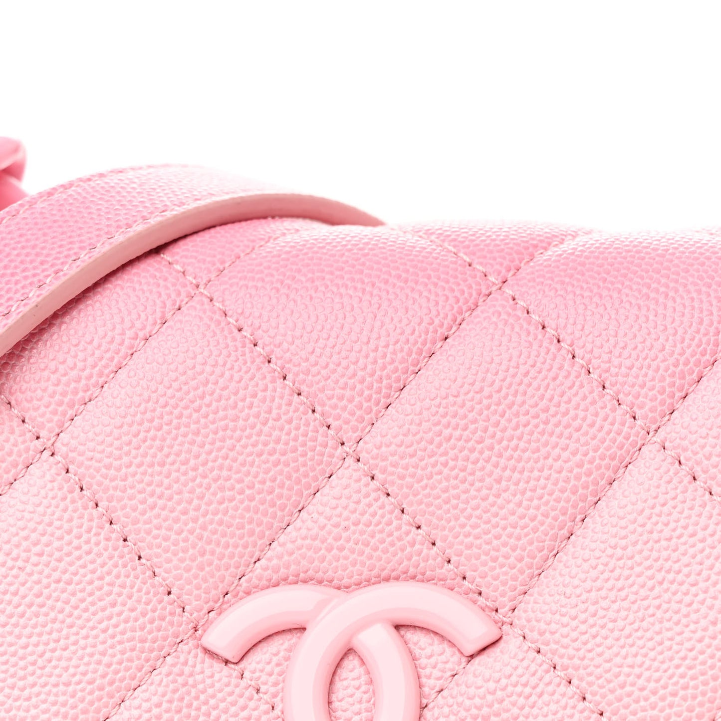 Shaded Caviar Quilted My Everything Small Flap Pink Light Pink