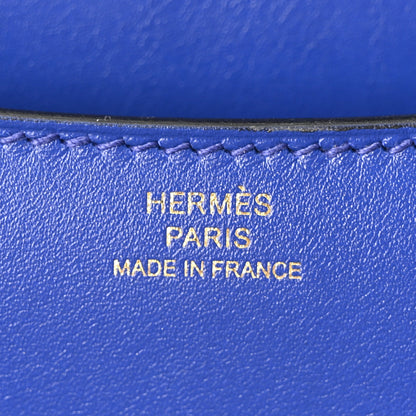 Hermes Tadelakt Constance 18 Bleu Electrique 6 of 10