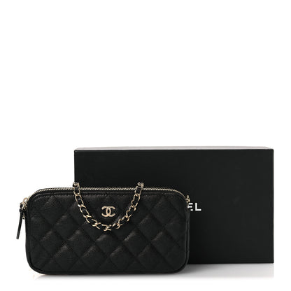 Chanel Caviar Quilted Small Clutch With Chain Black 14 of 14