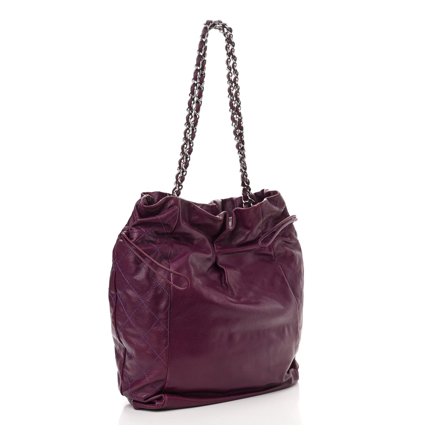 Caviar 31 Drawstring Tote Purple