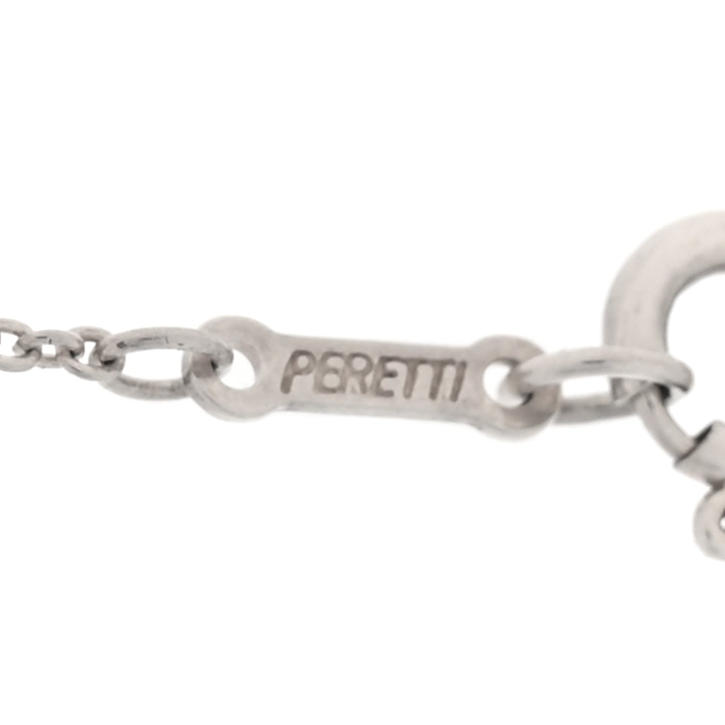 Sterling Silver Elsa Peretti Infinity Cross Pendant Necklace