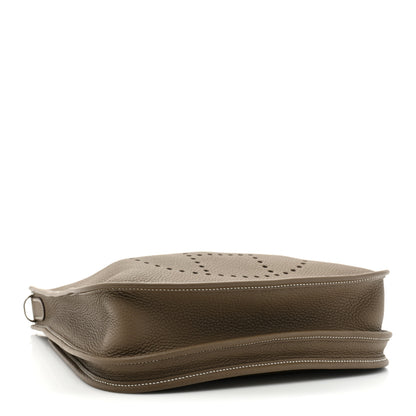 Hermes Taurillon Clemence Evelyne III PM Etoupe 4 of 9