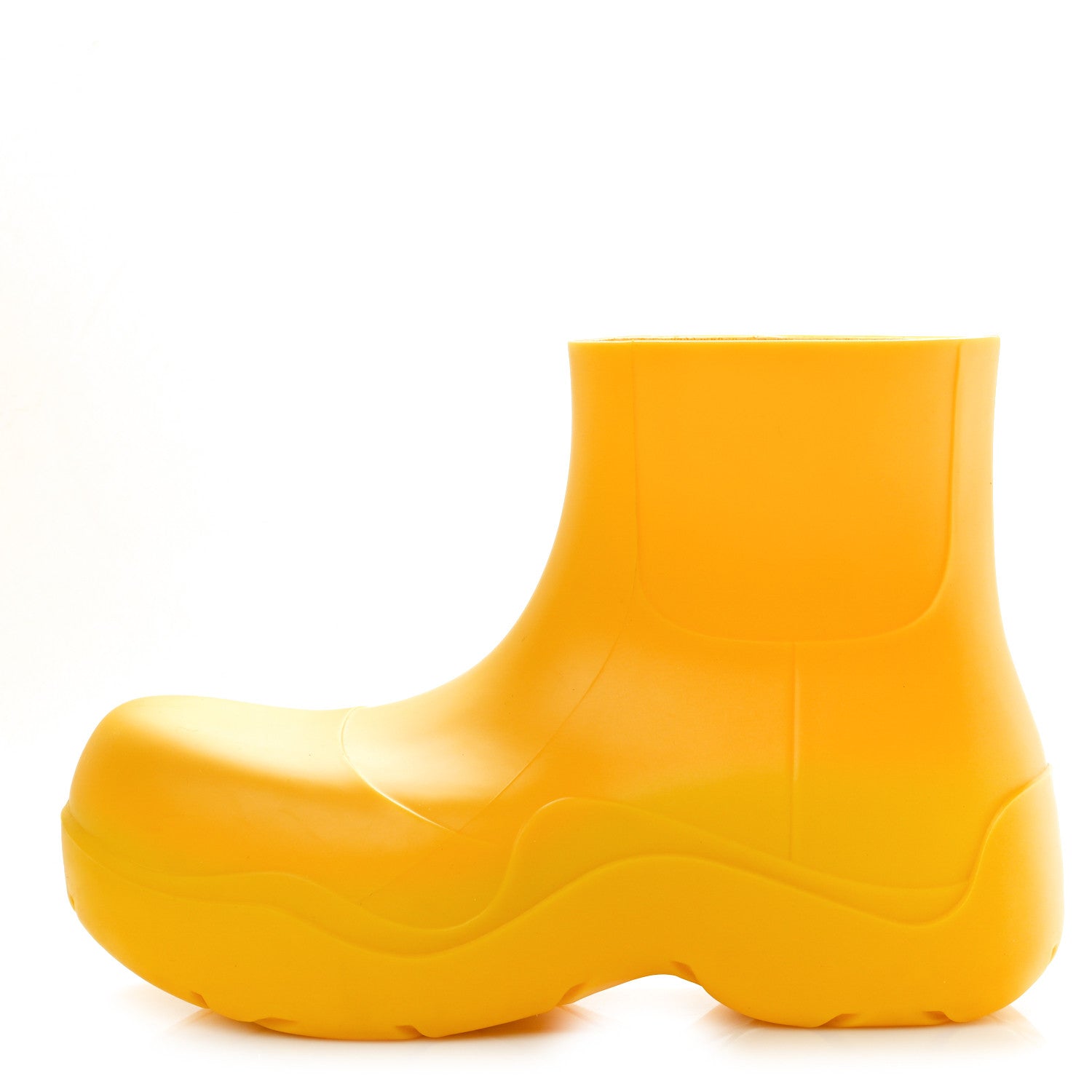 Bottega Veneta Rubber Puddle Ankle Boots 38 Egg Yolk 1 of 12