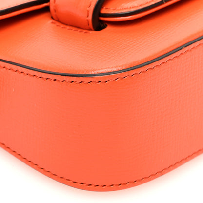 Gucci Azalea Calfskin Web Monochrome Horsebit 1955 Wallet On Strap Orange 7 of 8