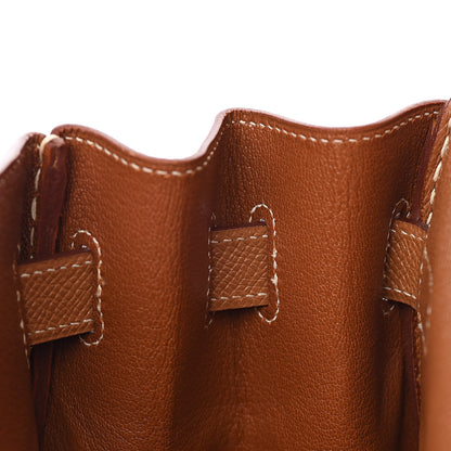 Hermes Courchevel Kelly Retourne 35 Gold 10 of 43
