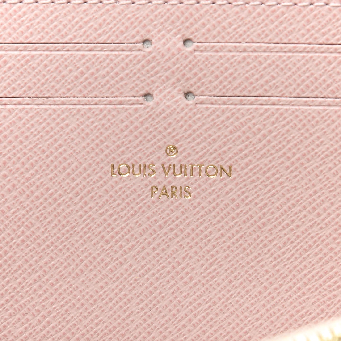 Damier Azur Clemence Wallet Rose Ballerine