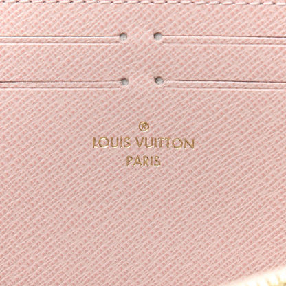Louis Vuitton Damier Azur Clemence Wallet Rose Ballerine 6 of 8