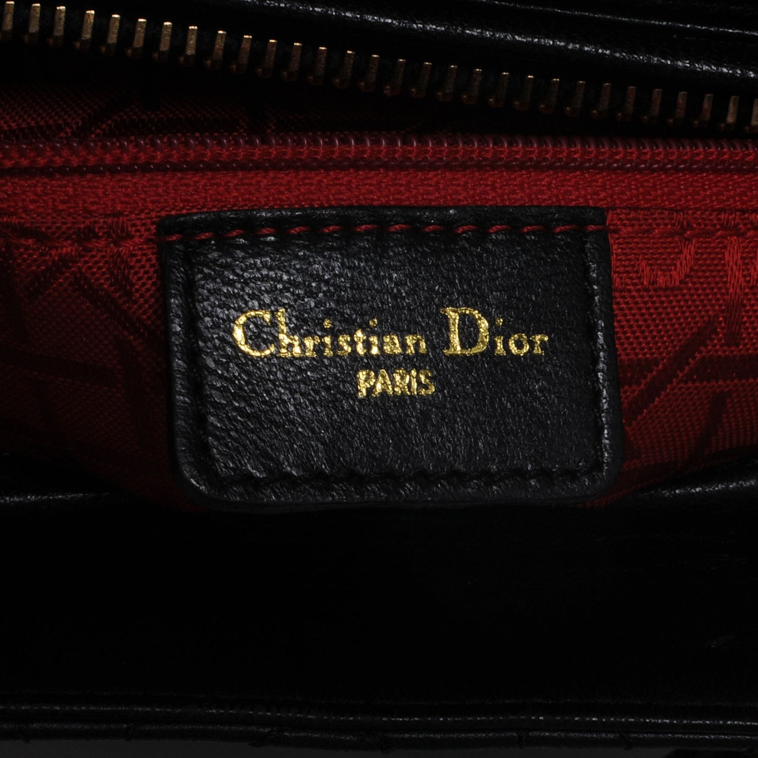 Christian Dior CHRISTIAN DIOR Lambskin Cannage Medium Lady Dior Black 5 of 7