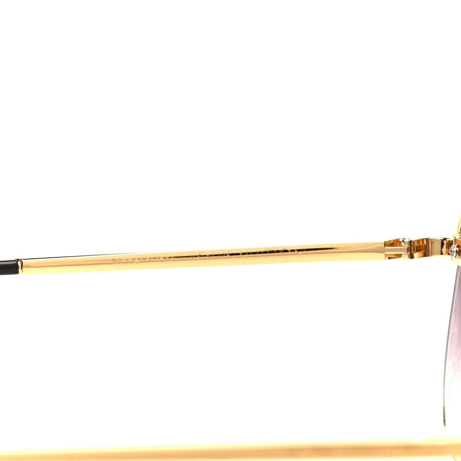 Louis Vuitton Metal Clockwise Sunglasses Z1020W Gold 5 of 9