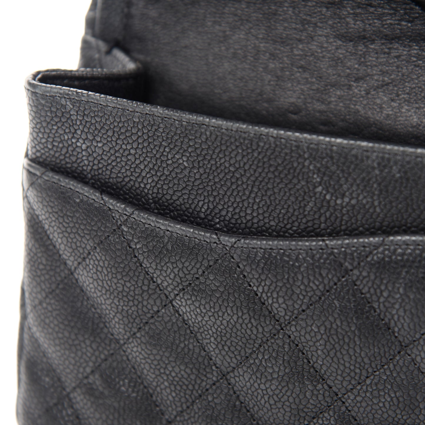 Washed Caviar Quilted 2.55 Reissue 225 Bijoux Chain Flap Black
