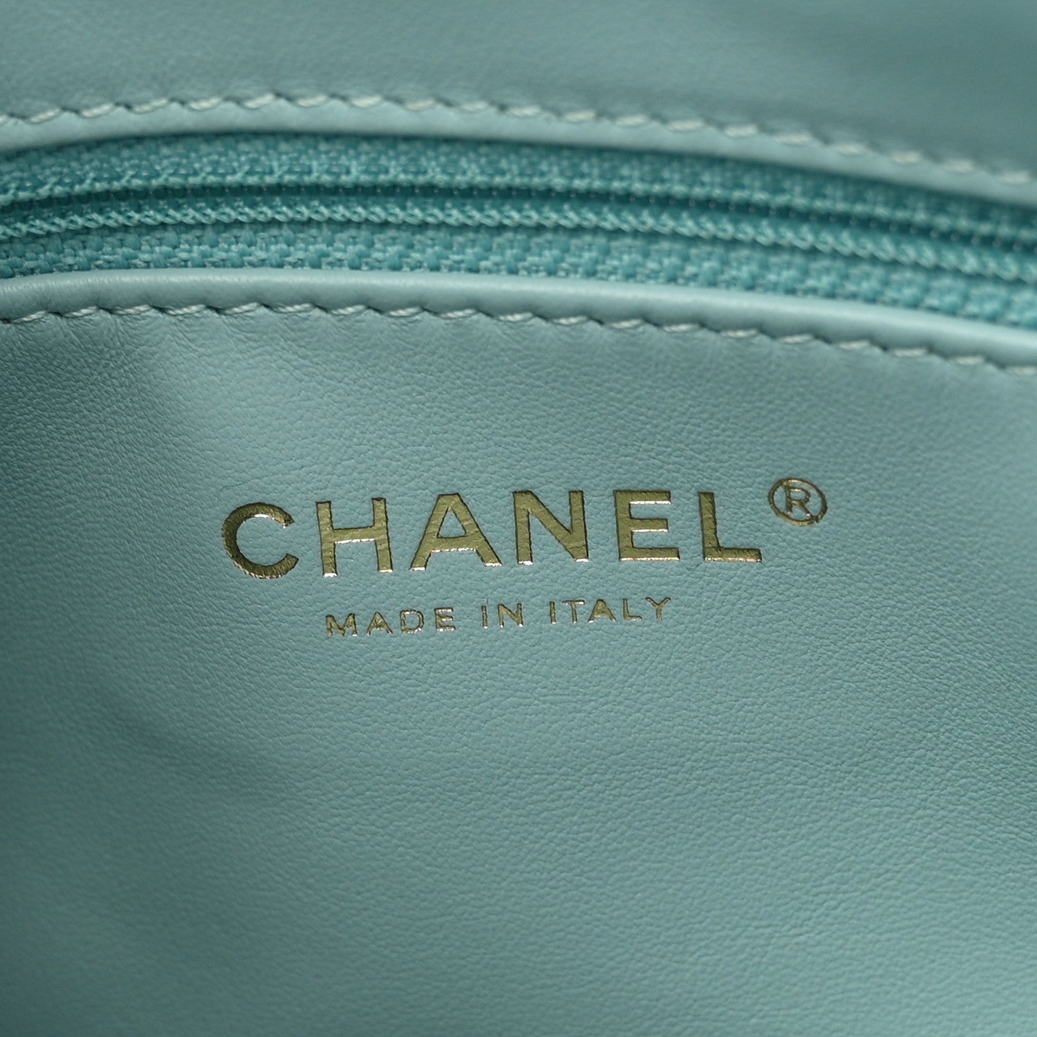 Chanel Caviar Quilted Filigree Waist Bag Light Blue 6 of 10