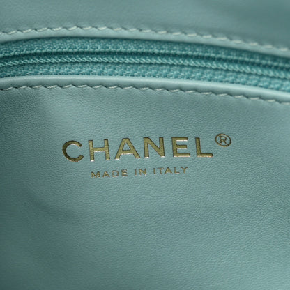 Chanel Caviar Quilted Filigree Waist Bag Light Blue 6 of 10