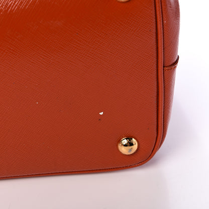 Prada Saffiano Medium Galleria Double Zip Tote Papaya 18 of 26