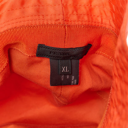 Prada Re-Nylon Metal Triangle Logo Womens Bucket Hat XL Orange 8 of 8