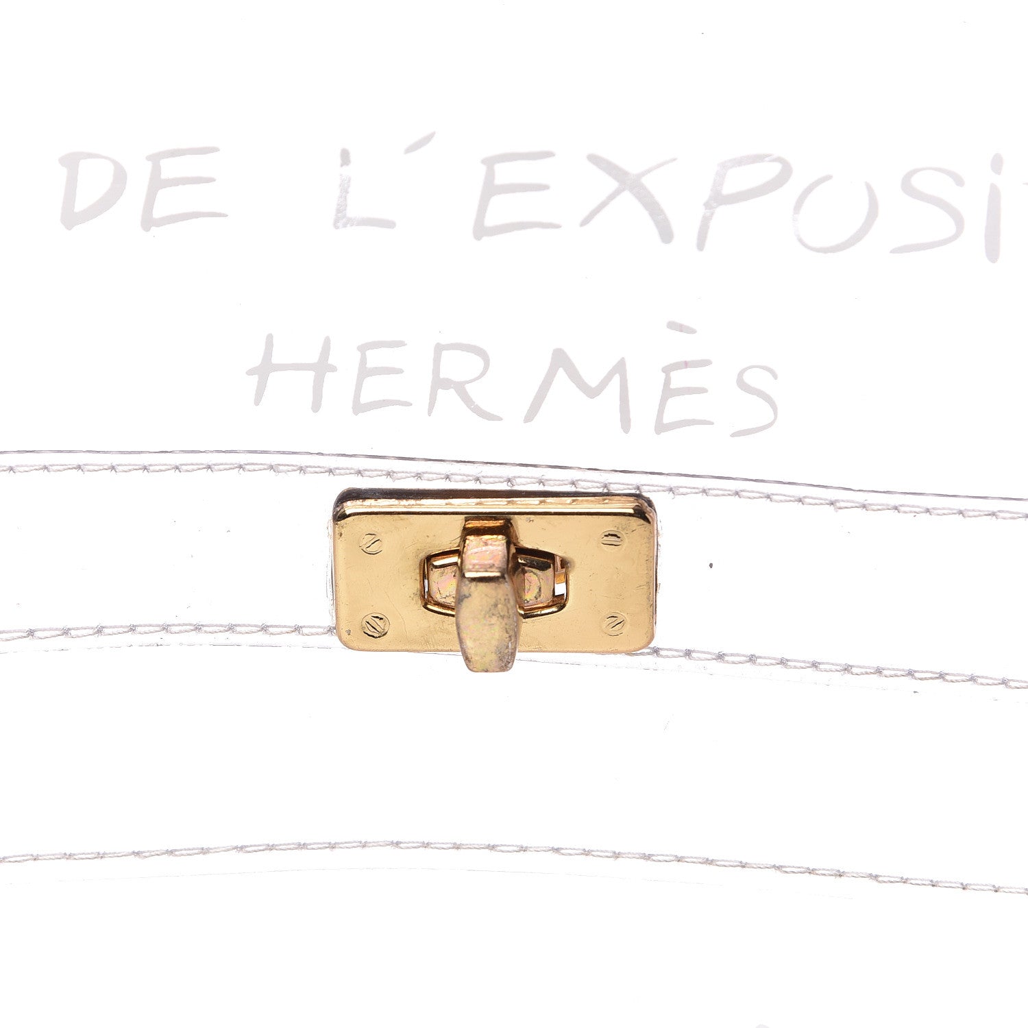 Hermes Vinyl Souvenir De L'Exposition Kelly Transparent 6 of 9