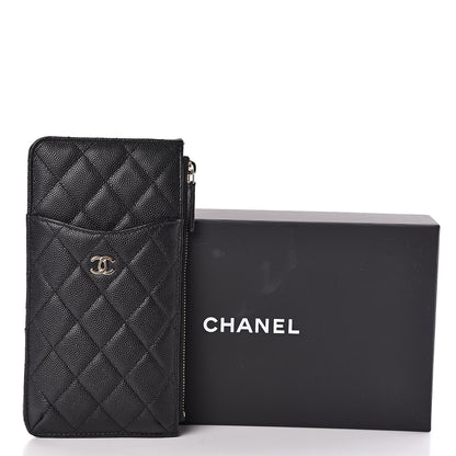 Chanel Caviar Quilted Classic Flat Wallet Pouch Black 8 of 8