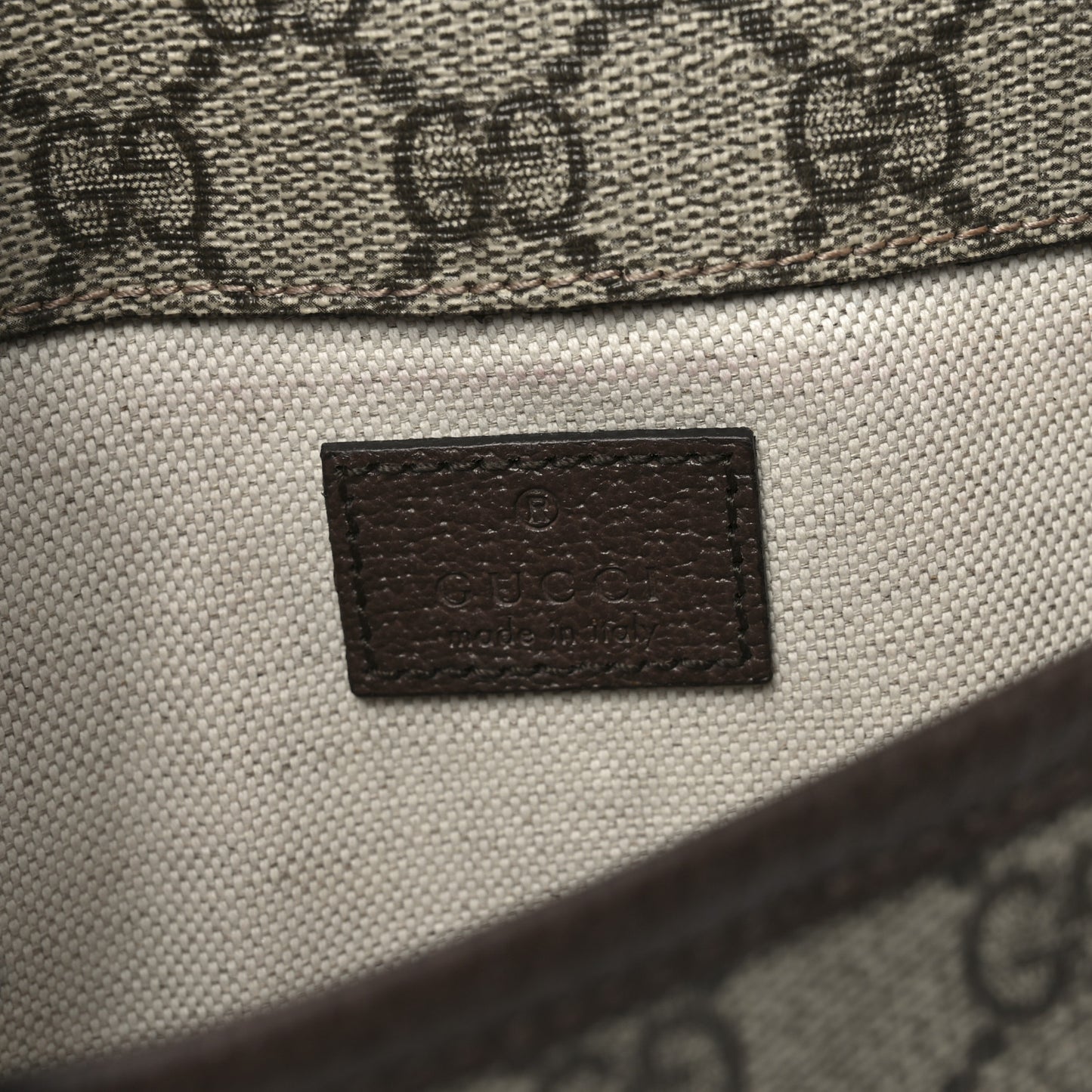 GG Supreme Monogram Neo Vintage Web Belt Bag Brown