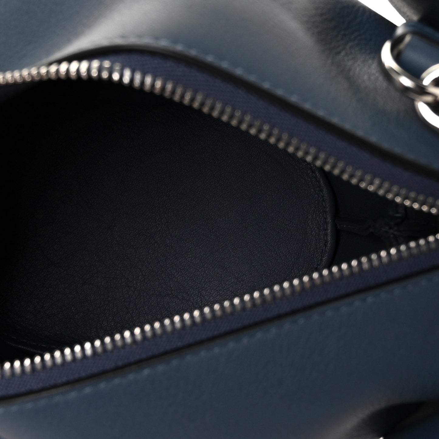 Calfskin Mini Elephant Crossbody Bag Steel Blue