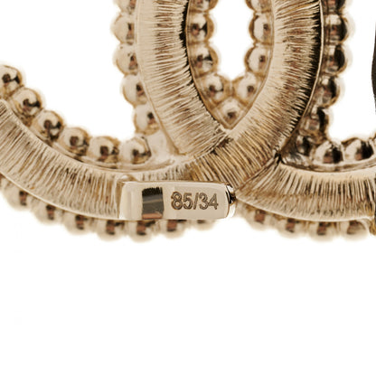 Chanel Lambskin Crystal Pearl CC Belt 85 34 Black 5 of 6