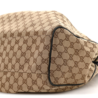 Gucci Monogram Large Sukey Tote Beige Ebony Black 19 of 23