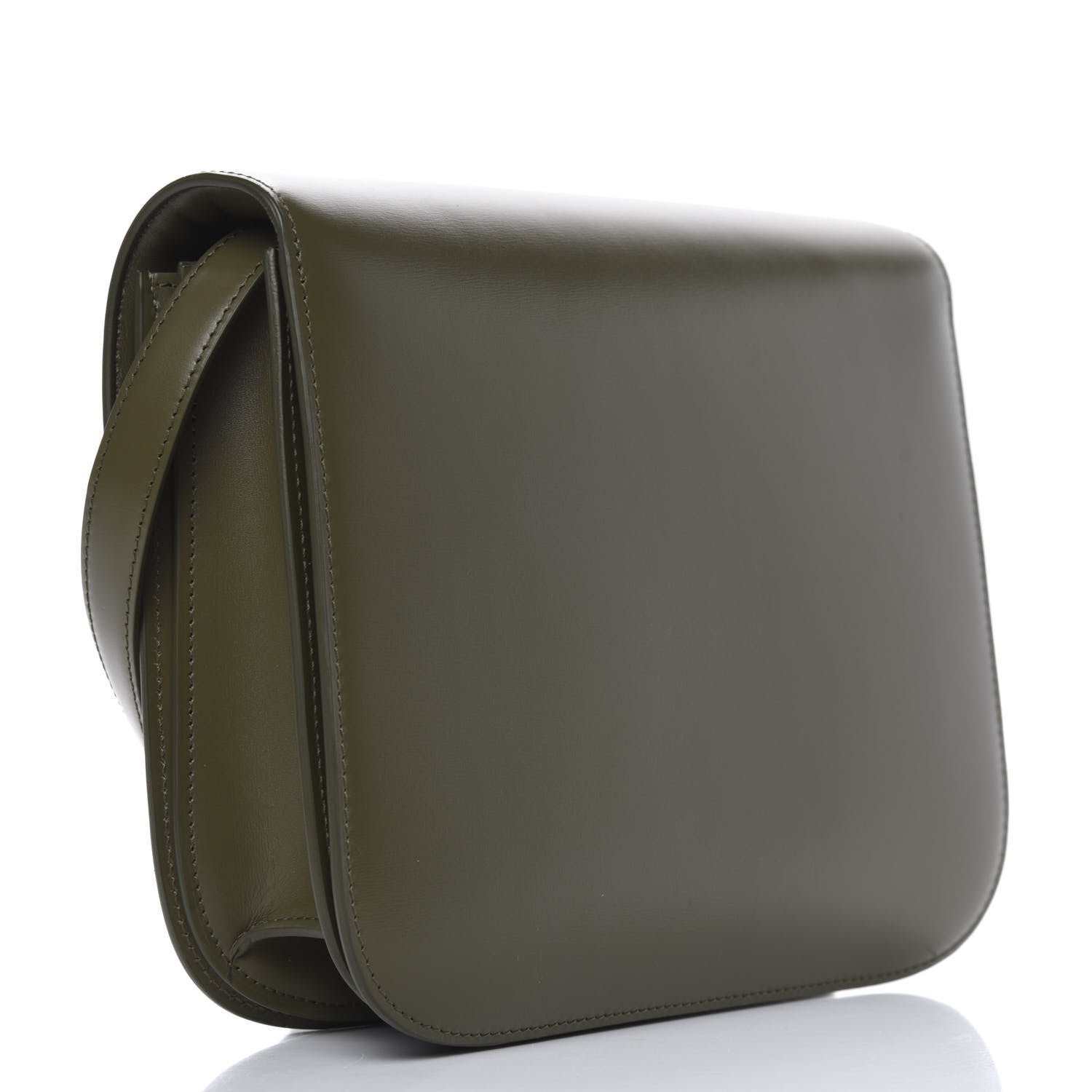 Celine Box Calfskin Classic Box Medium Flap Bag Army Green 3 of 9