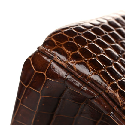 Hermes Shiny Porosus Crocodile Birkin 35 Miel 12 of 14