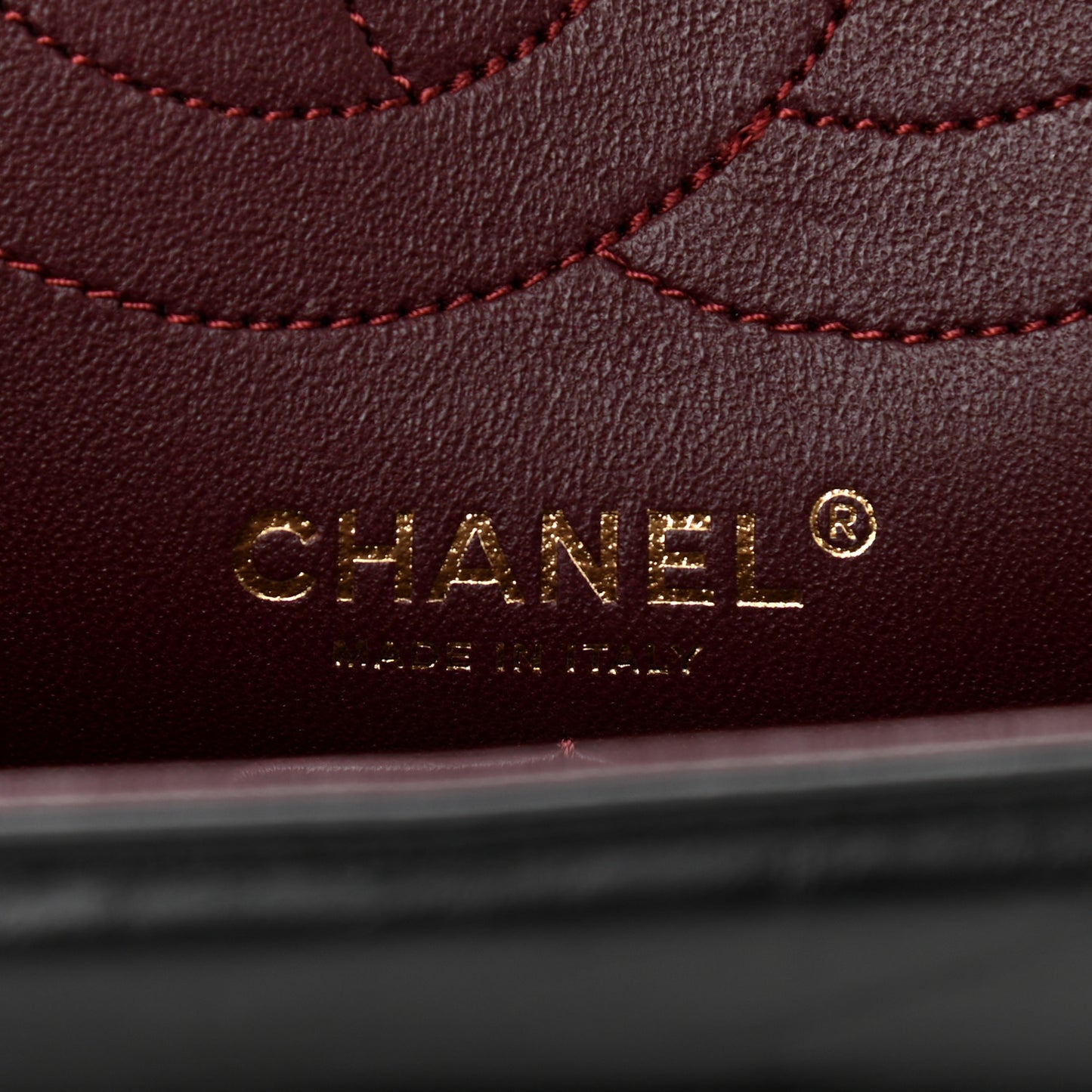 Aged Calfskin Quilted 2.55 Reissue 225 Flap Black