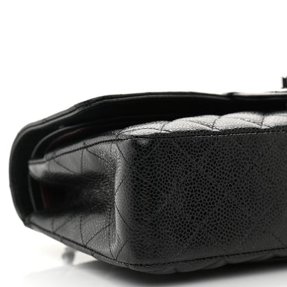 Chanel Caviar Quilted Medium Double Flap Black 10 of 12