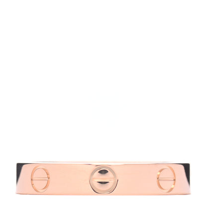 Cartier 18K Pink Gold 3.5mm LOVE Wedding Band Ring 53 6.5 1 of 5