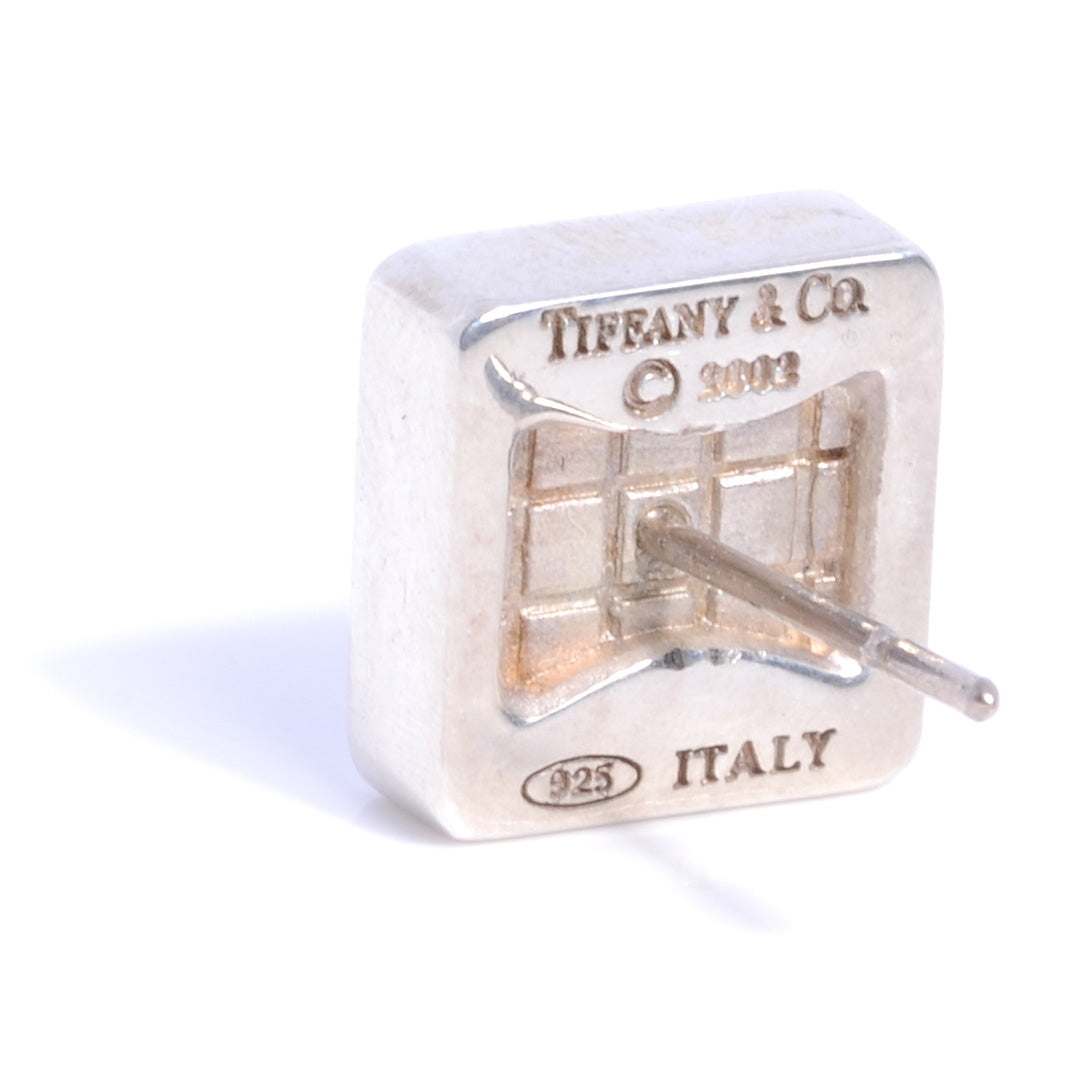 Sterling Silver Tile Earrings