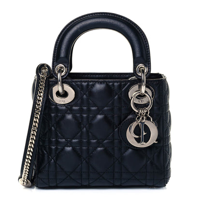 Christian Dior Lambskin Cannage Mini Lady Dior Black 1 of 11