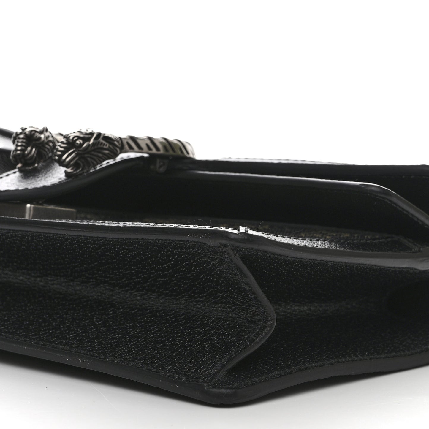 Jacquard Black Denim GG Monogram Textured Dollar Calfskin Small Dionysus Shoulder Bag Black Ivory
