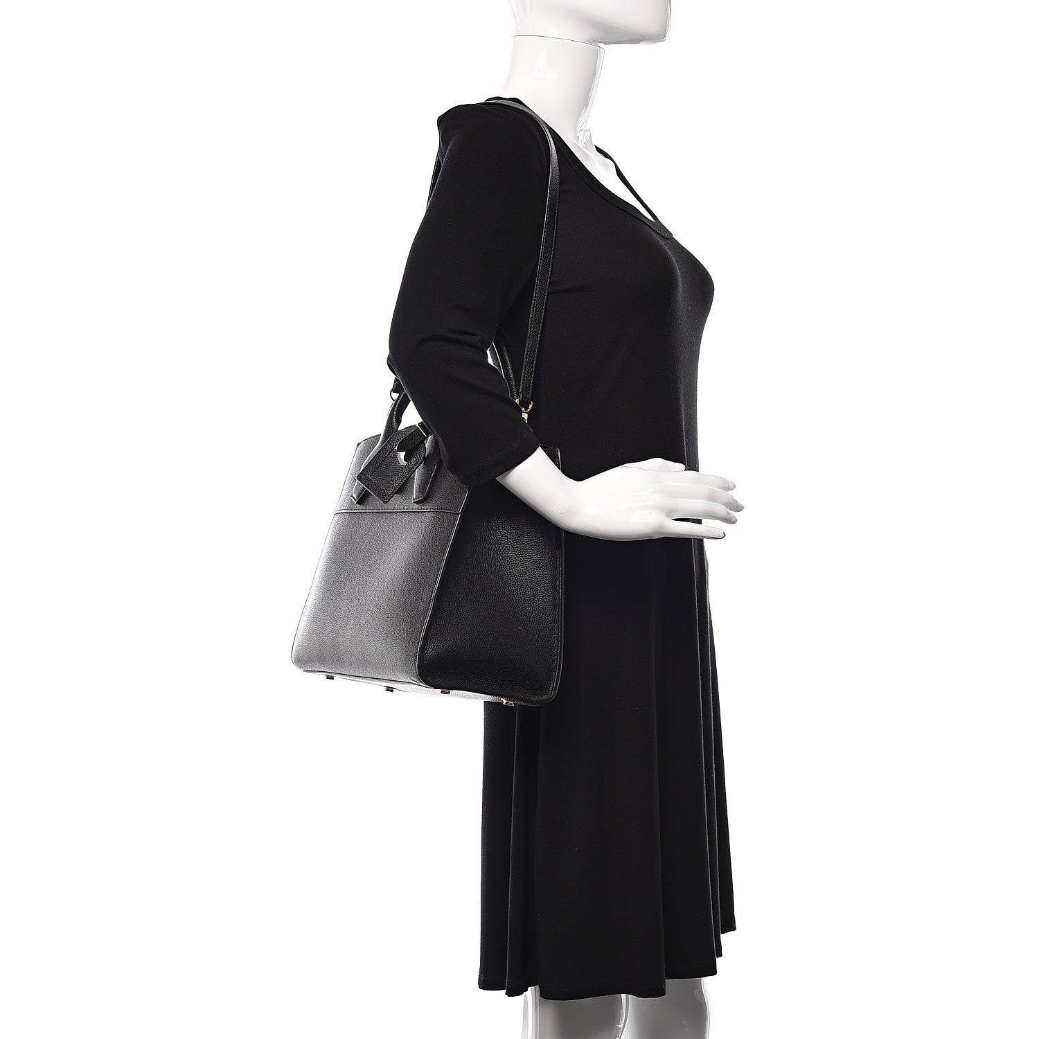 Louis Vuitton Taurillon City Steamer MM Black 2 of 8