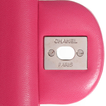 Chanel Lambskin Medium Double Flap Dark Pink 7 of 9