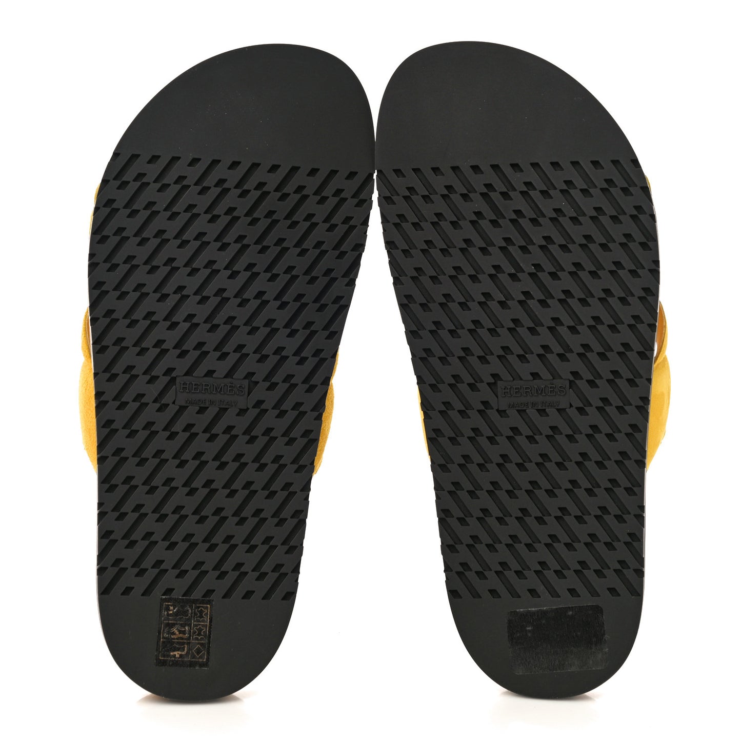 Suede Goatskin Extra Sandals 38 Jaune Sable
