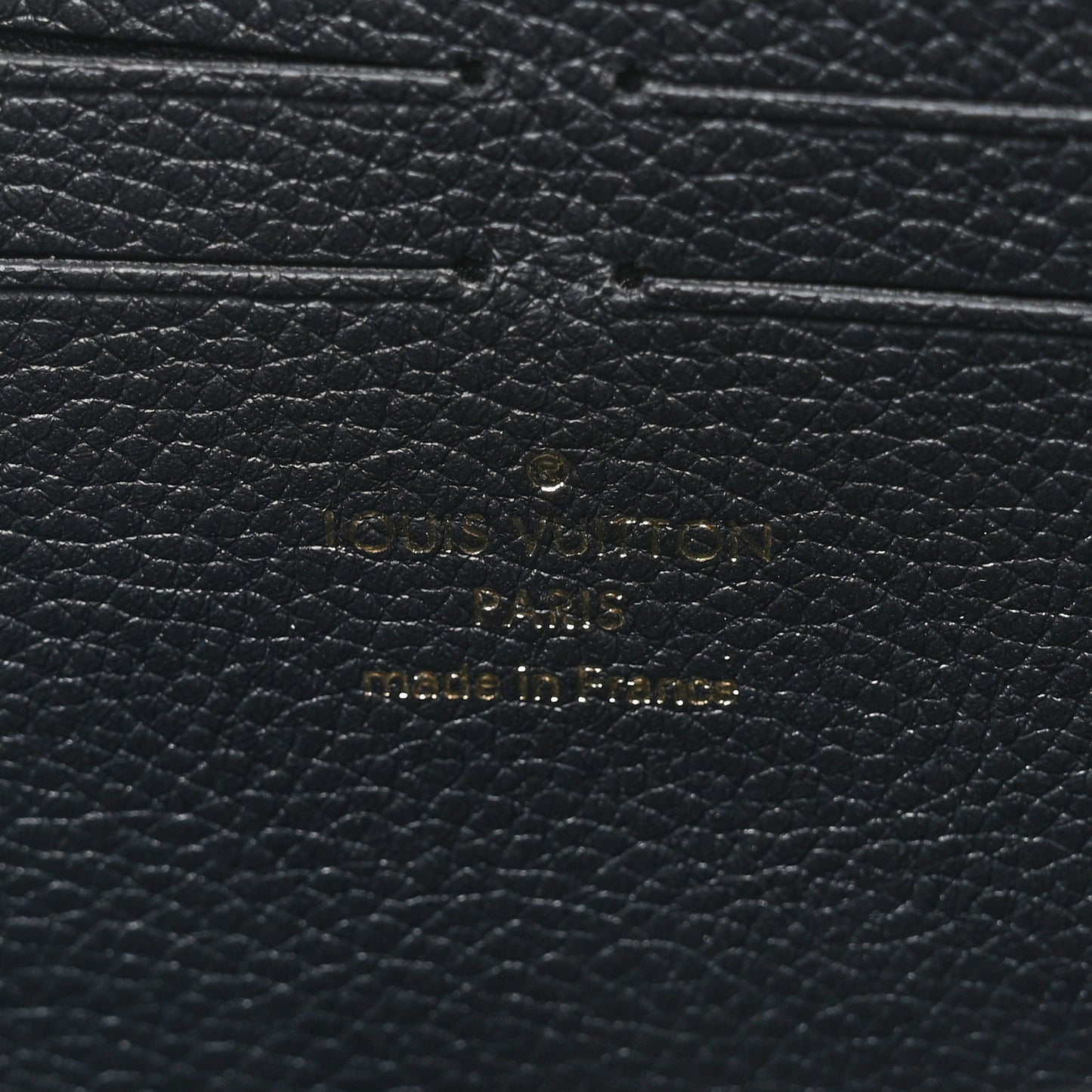 Empreinte Monogram Giant Clemence Wallet Black Beige