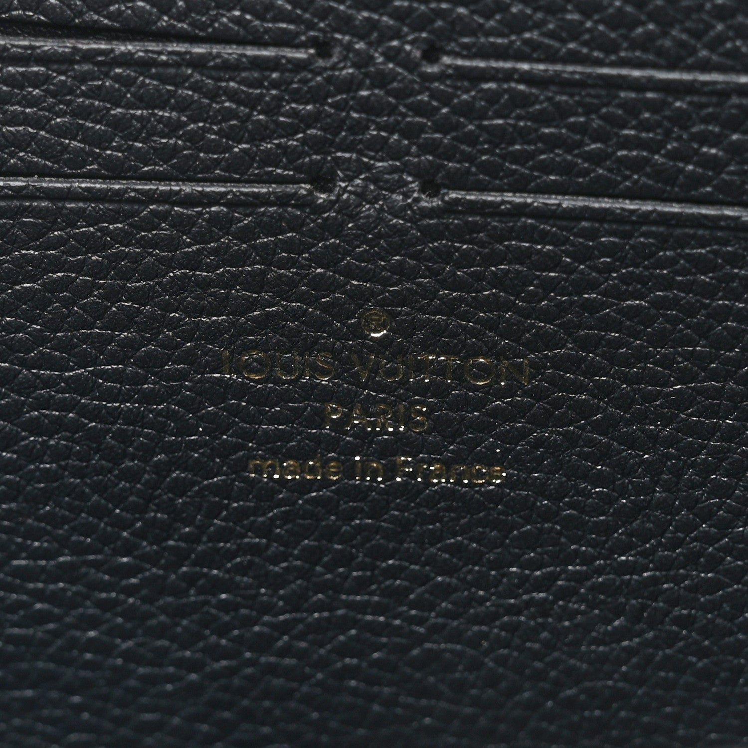 Louis Vuitton Empreinte Monogram Giant Clemence Wallet Black Beige 7 of 8